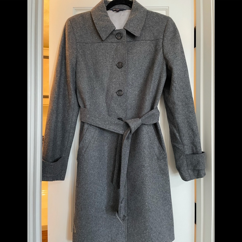Brooks Brother’s classic wool belted coat